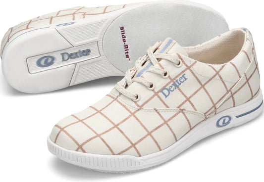DEXTER KERRIE CREAM PLAID WOMEN'S BOWLING SHOE